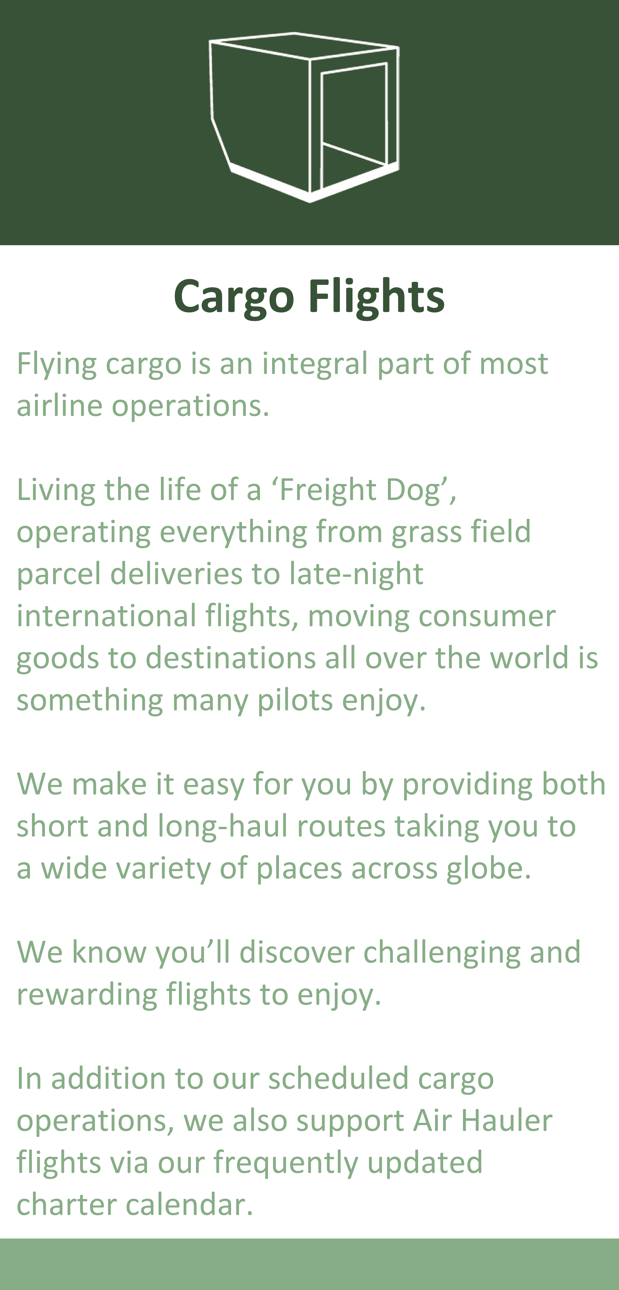 cargo flights